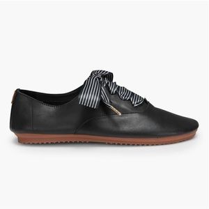 NIB Anothersole Gatsby Noir 40 9 Black Leather Ribbon Lace Oxfords Shoes